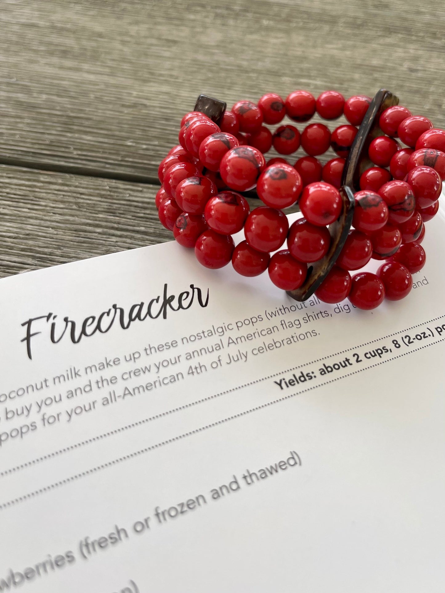 LAYLA BRACELET RED/PINKS