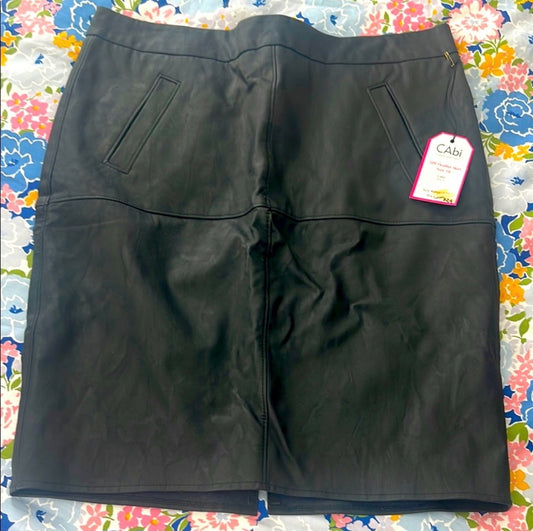CAbi Faux Leather Skirt 10