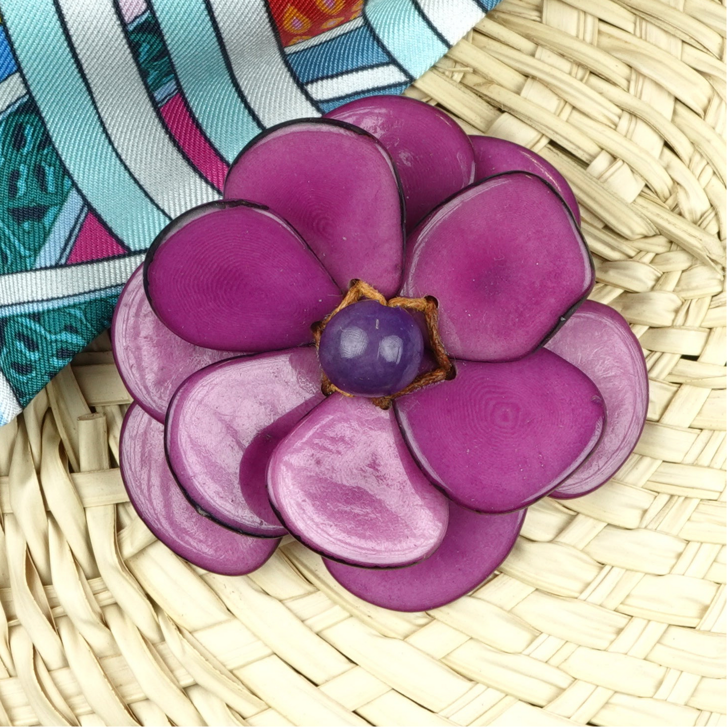 FLOWER TAGUA PIN BROOCH
