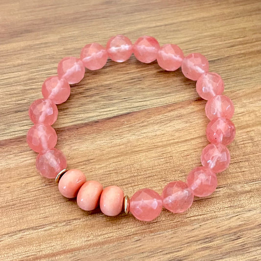 GEMSTONE STRAWBERRY QUARTZ