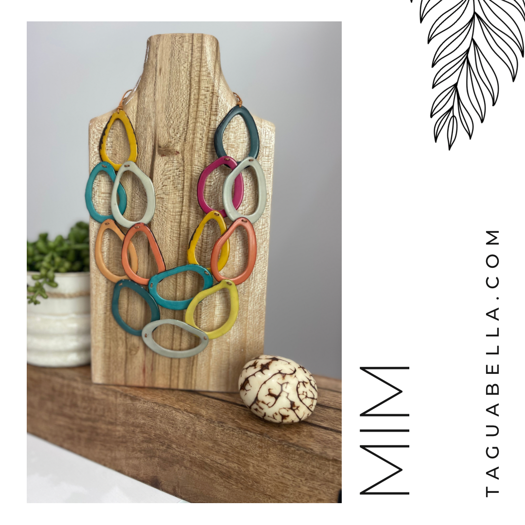 MIM RAINBOW TAGUA NECKLACE