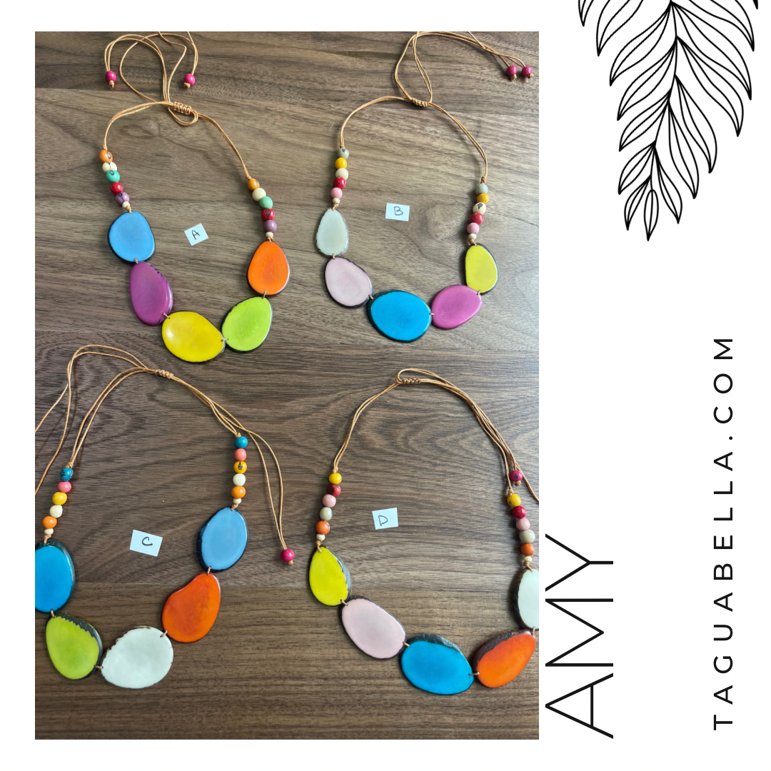 AMY RAINBOW TAGUA NECKLACE