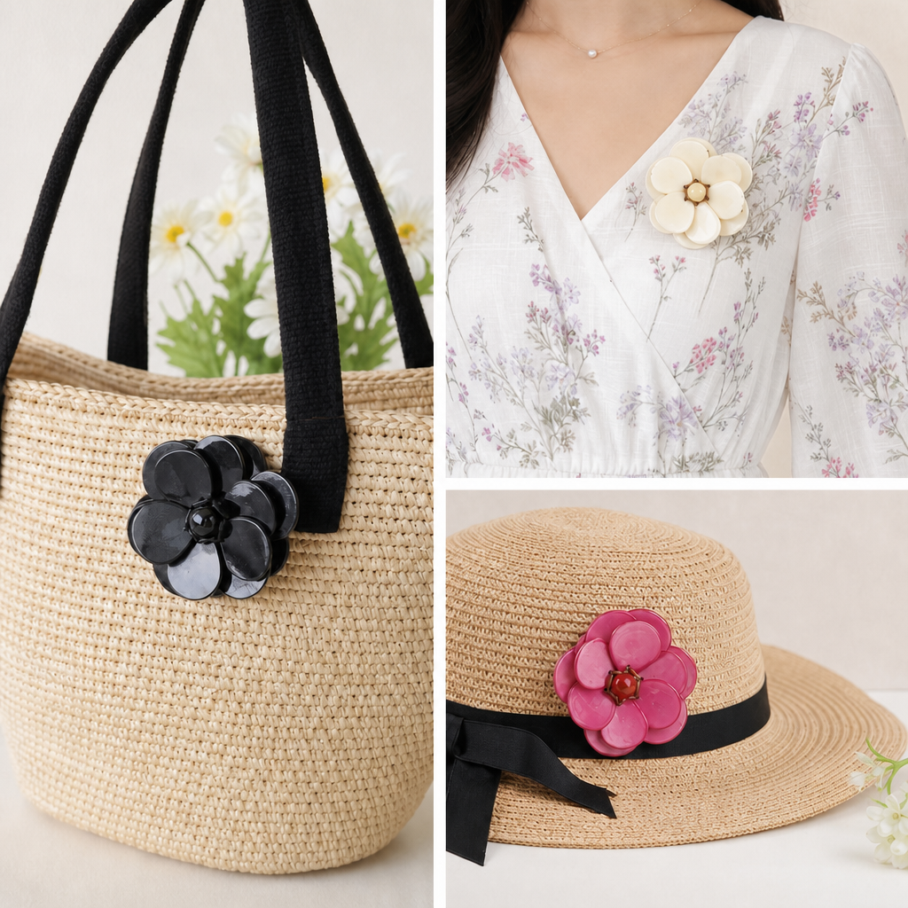 FLOWER PIN BROOCH