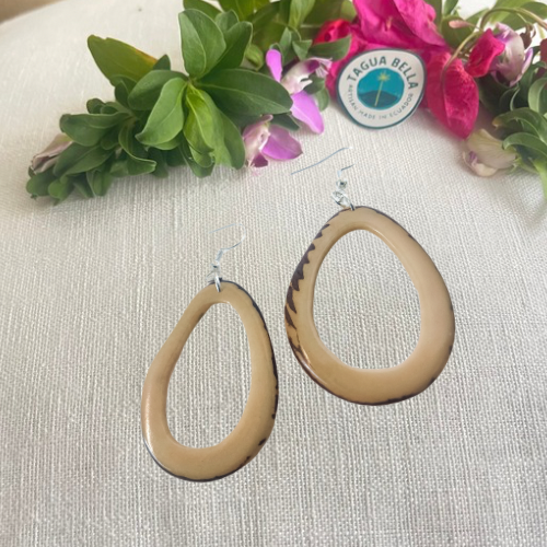 IRIS NEUTRALS TAGUA EARRINGS