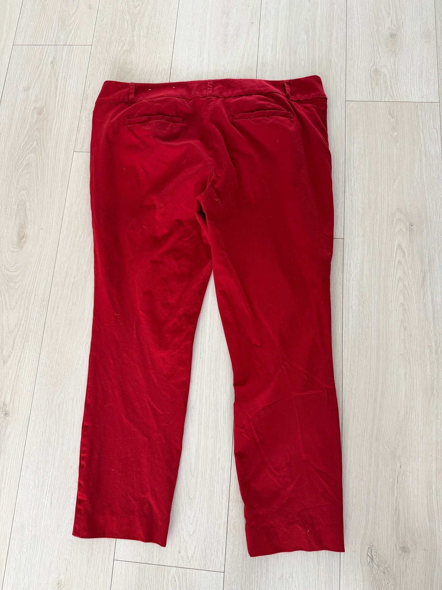 Loft Red Pants 14p