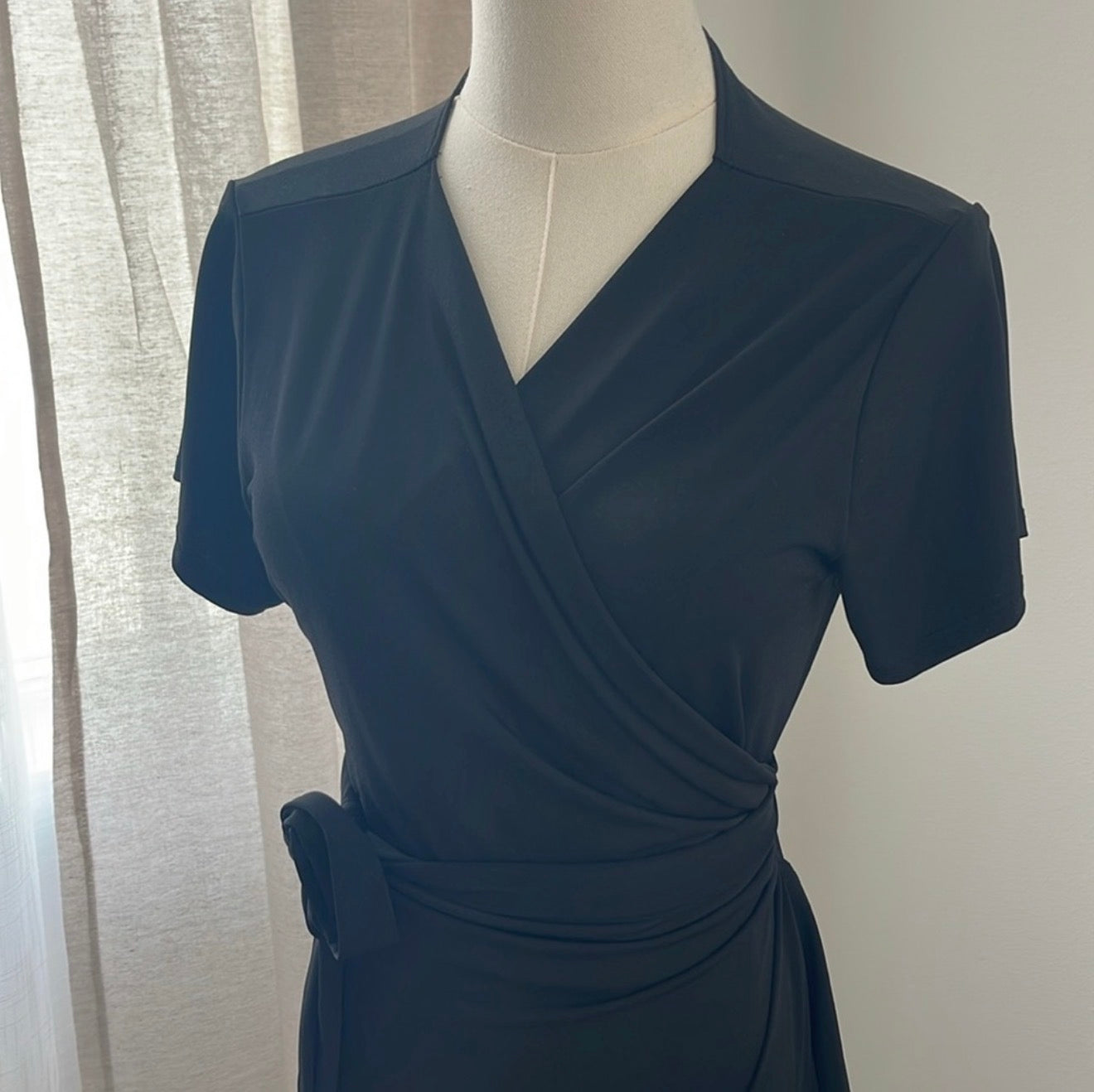 Black Wrap Dress large