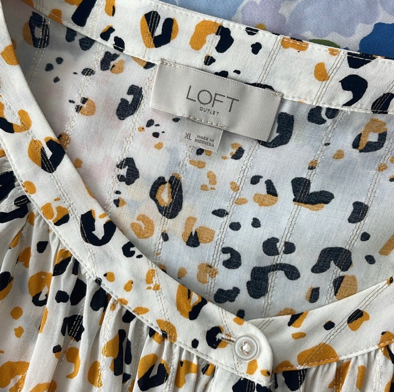 Loft Cheetah Blouse xl