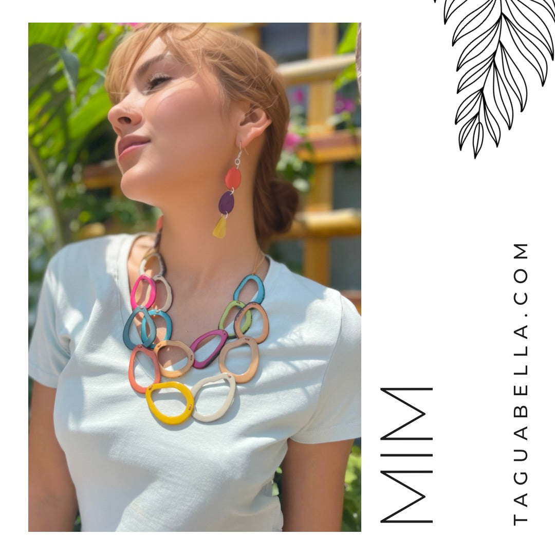 MIM RAINBOW TAGUA NECKLACE