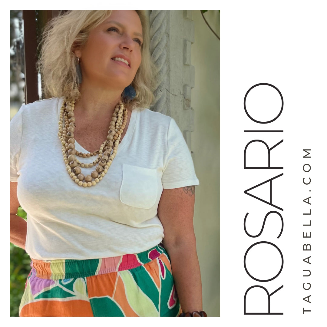 ROSARIO NEUTRALS ACAI NECKLACE