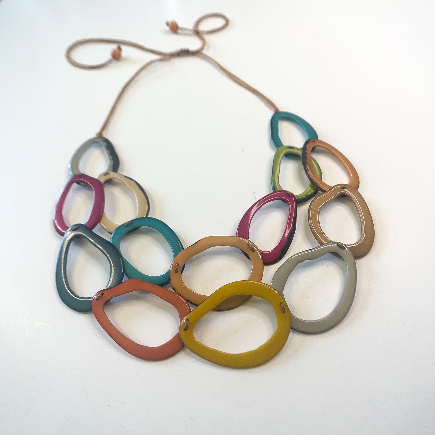 MIM RAINBOW TAGUA NECKLACE